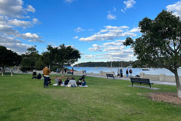 Balmoral Beach Playground grass