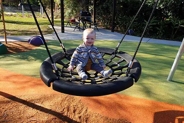 Gordon Rectreation Grounds Playground Swings Elliot
